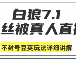 白狼敢死队最新抖音课程:蚕丝被真人直播不封号豆荚(dou+)玩法详细讲解-稀缺资源库