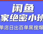 火焱社闲鱼独家绝密小班课-闲鱼单店日出百单黑搜爆破法-稀缺资源库