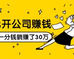 0元开公司赚钱,不花一分钱几天躺赚了30多万,详细操作流程!-稀缺资源库
