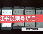 野路子小红书视频号1.0项目，直接上手操作就能赚钱的视频号项目-稀缺资源库
