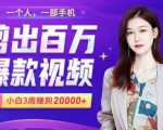 小白易上手的手机剪辑赚钱课,抓住短视频风口月赚2万+-稀缺资源库