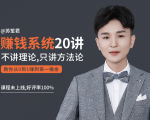 苏笙君的赚钱系统20课 教你从0到1赚到你的第一桶金(不讲理论,只讲方法论)-稀缺资源库