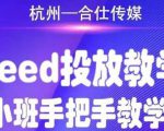 合仕传媒Feed投放教学,手把手教学,开车烧钱必须自己会-稀缺资源库