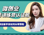 微创业全能训练营认证班课程，从理论知识与实际案例手把手指导创业新手如何从零到有-稀缺资源库