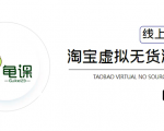 龟课·淘宝虚拟无货源电商5期,全程直播 现场实操,一步步教你轻松实现躺赚-稀缺资源库