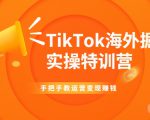 TikTok海外掘金实操特训营：手把手教运营变现赚钱-稀缺资源库