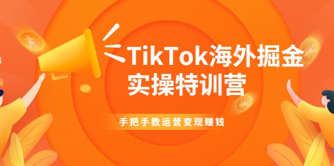TikTok海外掘金实操特训营：手把手教运营变现赚钱-稀缺资源库