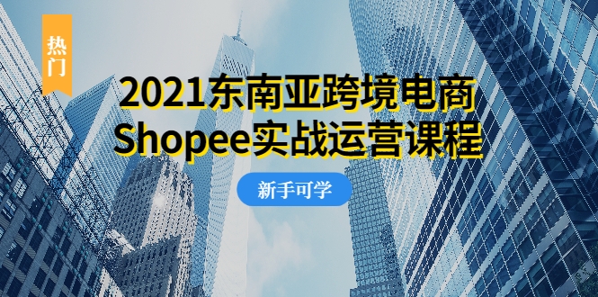 2021东南亚跨境电商Shopee实战运营课程，0基础、0经验、0投资的副业项目-稀缺资源库
