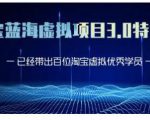 黄岛主·淘宝蓝海虚拟项目3.0，小白宝妈零基础的都可以做到月入过万-稀缺资源库