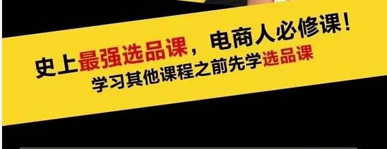 蓝海高利润选品课：你只要能选好一个品，就意味着一年轻松几百万的利润-稀缺资源库