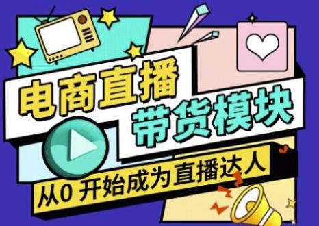 大鹏·电商直播带货课，系统学习直播带货各环节技巧和套路-稀缺资源库