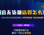 蟹老板·抖音无货源店群怎么做,吊打市面一大片《抖音无货源店群》的课程-稀缺资源库