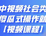 抖音中视频社会类玩法,傻瓜式操作就能赚钱【视频课程】-稀缺资源库