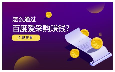大王·怎么通过百度爱采购赚钱，已经通过百度爱采购完成200多万的销量-稀缺资源库