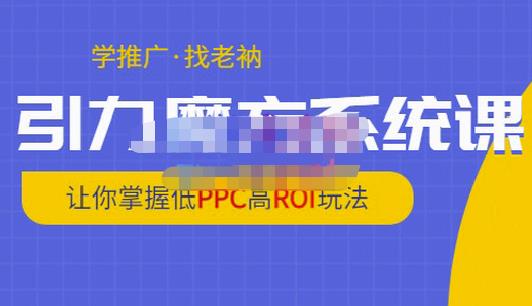 老衲·引力魔方系统课，让你掌握低PPC高ROI玩法，价值299元-稀缺资源库