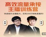 高效流量承接主播训练营:快速提升主播能力,实现100万销售直播间-稀缺资源库