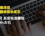 虚拟图集项目:矩阵站群自动化成交,3-5个月实现快速赚钱月入1W+左右-稀缺资源库