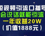 安妈·短视频引流口播号,会说话就能引流,一年收益20W(价值1888元)-稀缺资源库