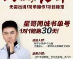 星哥同城教育书单号课程,无需出境简单操作项目稳定-稀缺资源库