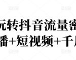 2022玩转抖音流量密码,(直播+短视频+千川)-稀缺资源库