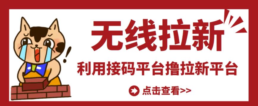 最新接码无限拉新项目，利用接码平台赚拉新平台差价，轻松日赚500+-稀缺资源库