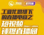 尼克派·工业化思维下的直播电商之短视频锤爆直播间,听话照做执行爆单-稀缺资源库