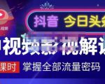 嚴如意·中视频影视解说—掌握流量密码,自媒体运营创收,批量运营账号-稀缺资源库