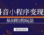 商梦网校-抖音小程序一个能日入300+的副业项目，变现、起号、素材、剪辑-稀缺资源库