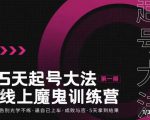 大播·五天起号魔鬼训练营,告别光学不练,逼自己上车,成败与否,5天拿到结果-稀缺资源库