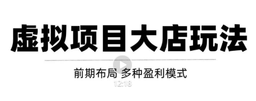 虚拟项目月入几万大店玩法分享，多店操作利润倍增（快速起店盈利）-稀缺资源库
