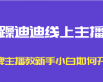 暴躁迪迪线上主播课，金牌主播教新手小白如何开播-稀缺资源库