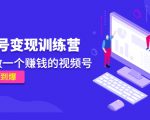 《视频号变现训练营》带你做一个赚钱的视频号,佣金赚到爆-稀缺资源库