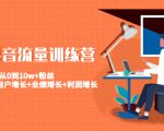 美业抖音流量训练营:从0到10w+粉丝 让你的门店用户增长+业绩增长+利润增长-稀缺资源库