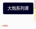 大炮拼多多运营系列课,各类玩法合集,拼多多运营玩法实操-稀缺资源库