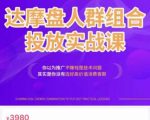 阿呆电商·达摩盘人群组合投放实战课,你以为推广不赚钱是技术问题,其实是你没有选好高价值消费客群-稀缺资源库