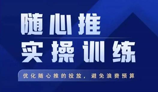飞哥·随心推实操训练，优化随心推投放，避免浪费预算-稀缺资源库