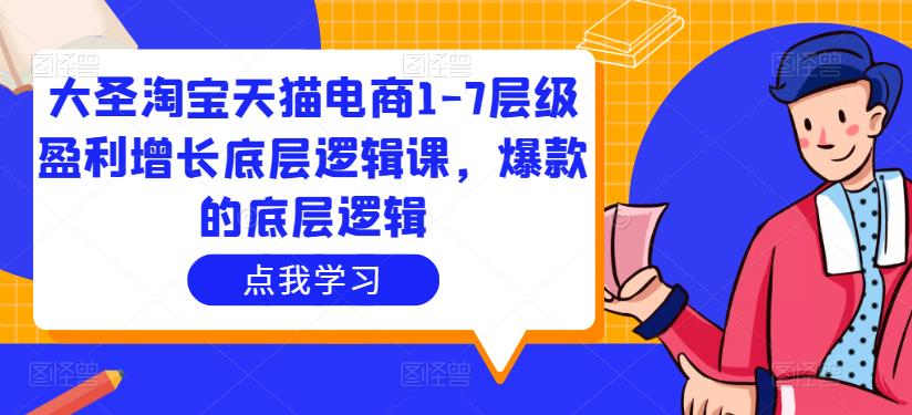 大圣淘宝天猫电商1-7层级盈利增长底层逻辑课，爆款的底层逻辑-稀缺资源库