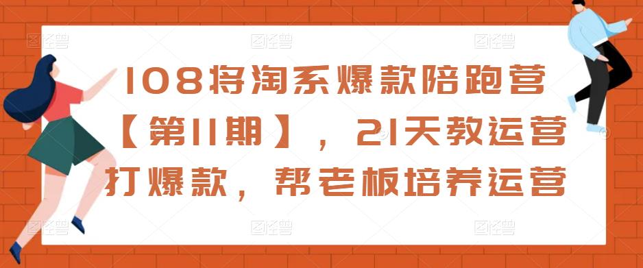 108将淘系爆款陪跑营【第11期】，21天教运营打爆款，帮老板培养运营-稀缺资源库