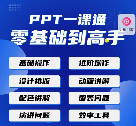 PPT·一课通·0基础到高手：通俗易懂快速掌握PPT的各种应用场合-稀缺资源库