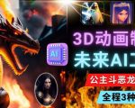 利用未来Ai工具LeiaPix，静态图转换3D动画，Lexica和Chat GPT制作精彩视频-稀缺资源库