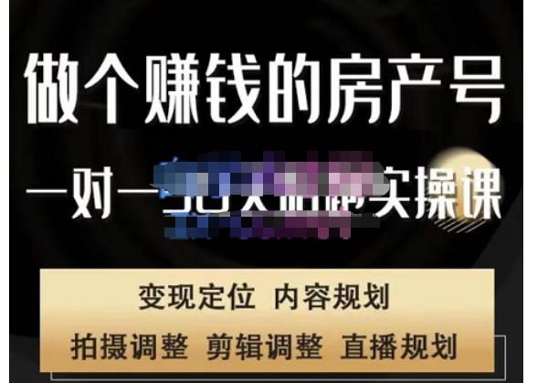 刘广标·同城房产号线上陪跑课，拍摄、剪辑、写文案、直播，做一个具有潜力价值的房产号-稀缺资源库