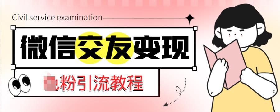 微信交友变现项目，吸引全网LSP男粉精准变现，小白也能轻松上手，日入500+-稀缺资源库
