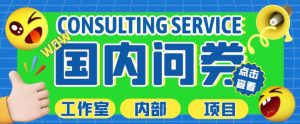 最新工作室内部国内问卷调查项目,单号轻松日入30+多号多撸【详细玩法教程】-稀缺资源库