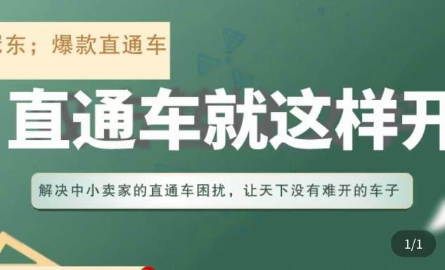 冠东·淘系直通车保姆级教程，全面讲解直通车就那么简单-稀缺资源库
