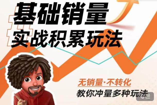 内功丨淘系基础销量实战积累玩法，无销量·不转化，教你冲量多种玩法-稀缺资源库