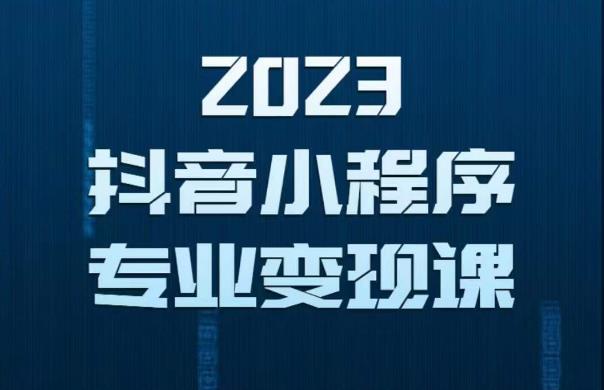 2023年抖音小程序变现保姆级教程，0粉丝新号，无需实名，3天起号，第1条视频就有收入-稀缺资源库