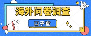 外面收费5000+海外问卷调查口子查项目,认真做单机一天200+【揭秘】-稀缺资源库