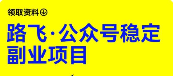 路飞·公众号稳定副业项目，你只要无脑去推广，粉丝和收入，自然就来了-稀缺资源库