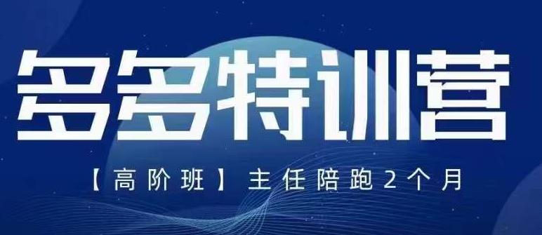 纪主任·5月最新多多特训营高阶班，玩法落地实操，多多全掌握-稀缺资源库