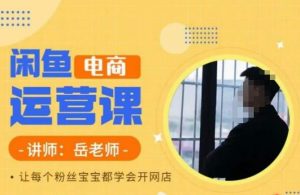 岳老师·闲鱼电商运营课,让每个粉丝宝宝都学会开网店-稀缺资源库